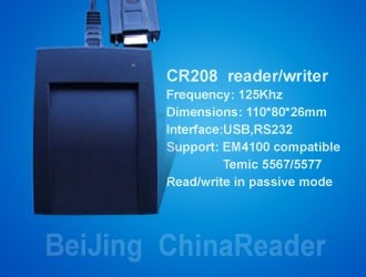 Đầu đọc ghi thẻ RFID 125 Khz CR208T cổng RS232